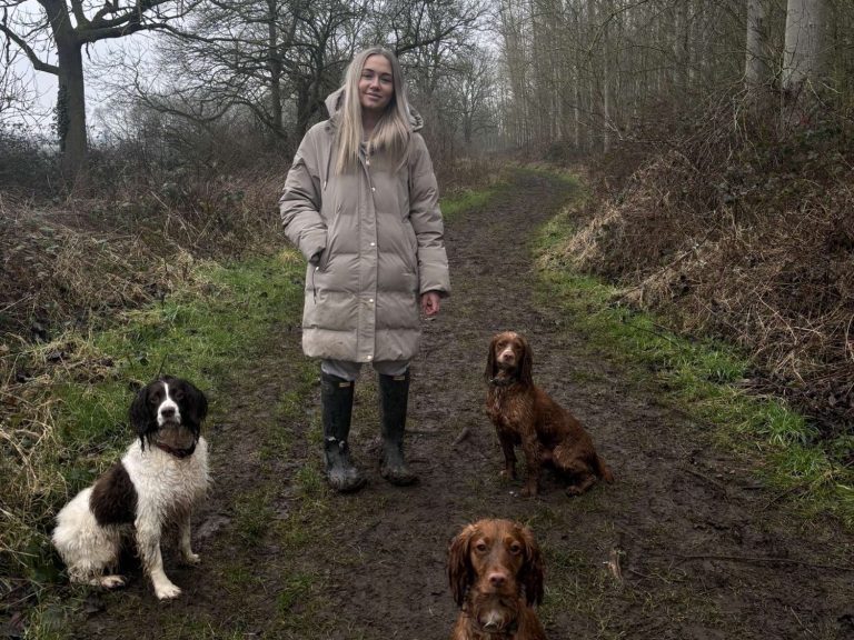 Bella holding dogs in Long Clawson Bella holding dogs in Long Clawson